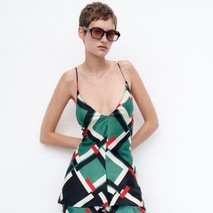 NWOT Zara Geometric Print Camisole Top